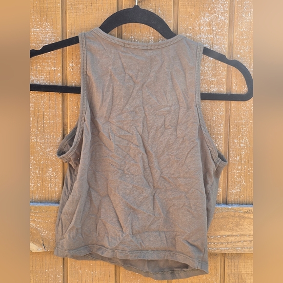 Active Basic Brown Tank Top - Picture 3 of 3